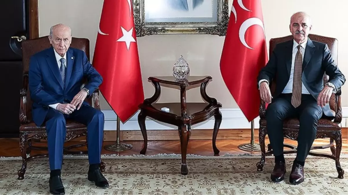 Meclis’te sürpriz görüşme: Numan Kurtulmuş’tan Devlet Bahçeli’ye ziyaret