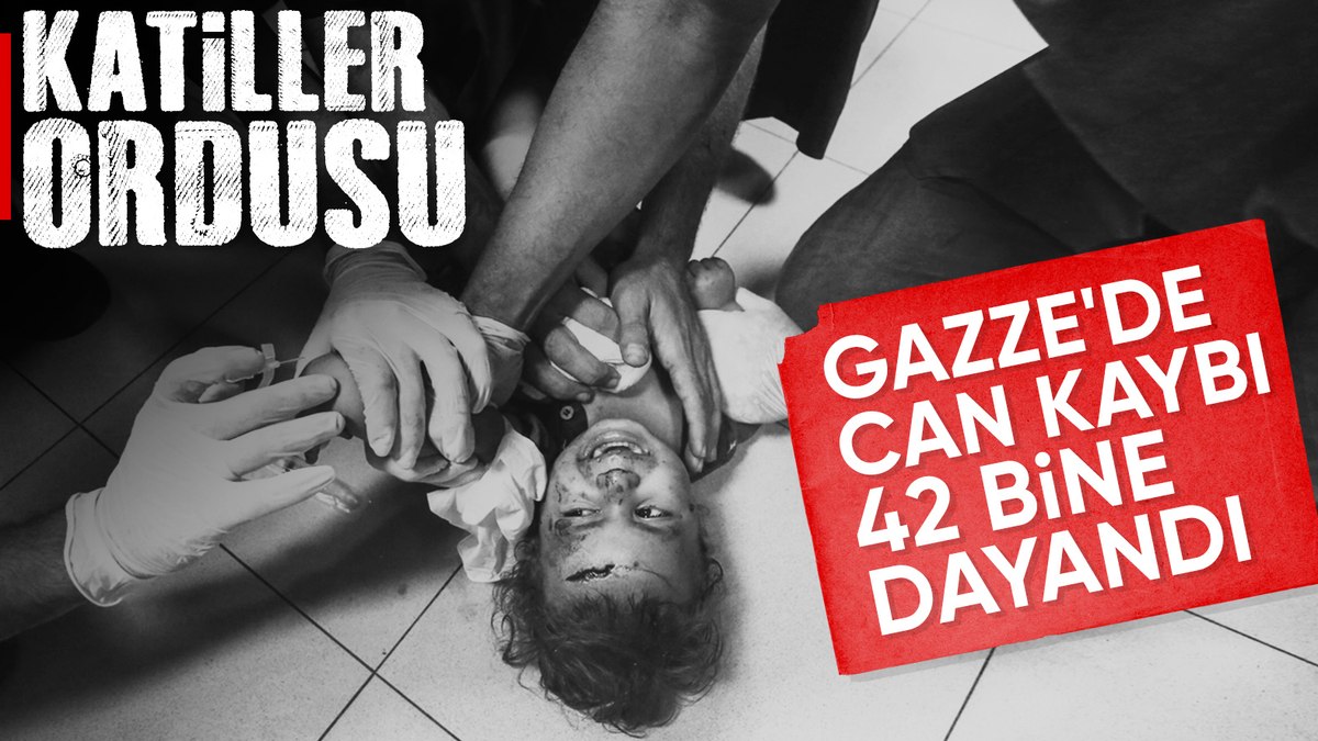 Gazze’de can kaybı 41 bin 825’e yükseldi