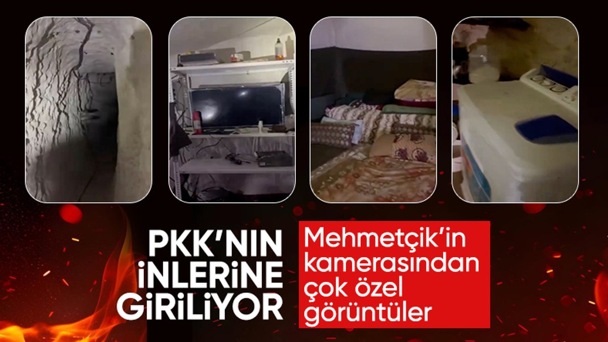 Pençe-Kilit bölgesindeki mağaradan özel görüntüler