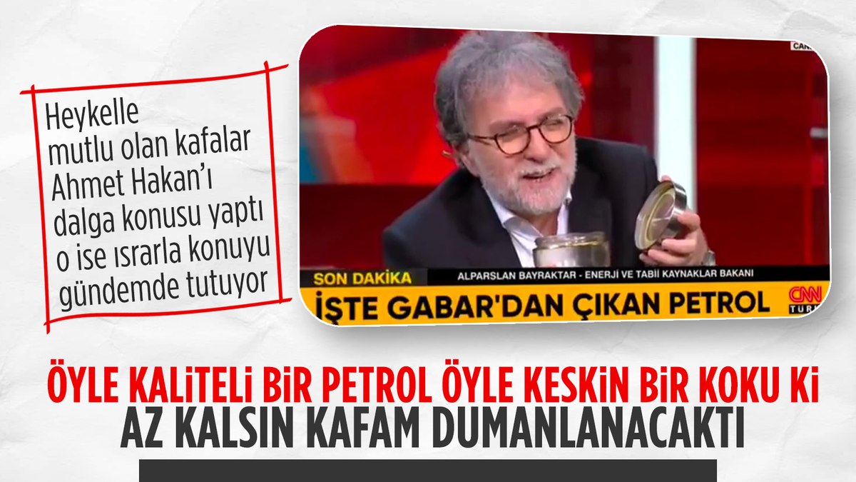 Şahan Gökbakar Ahmet Hakan’ın Gabar petrolünü koklamasını tiye aldı